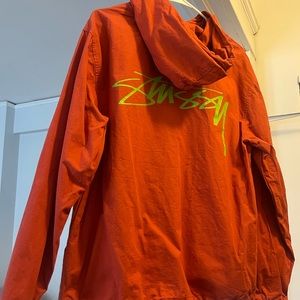 STUSSY orange cotton pullover